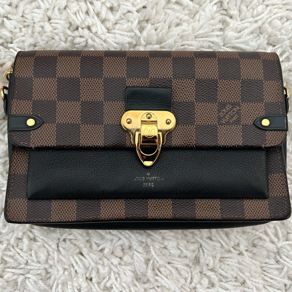 Louis Vuitton Vavin Chain Wallet NM Damier With Leather - Picture 1 of 13